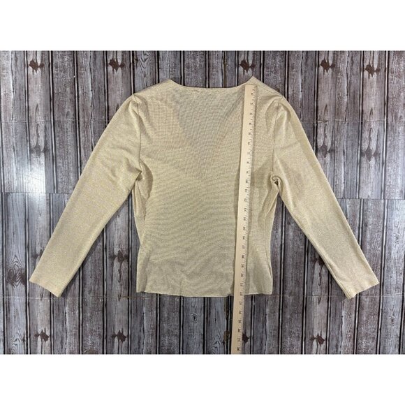 Chiara Boni La Petite Robe Oksa Splendid top sz 44 US 8 Gilded Desert NWOT $395 - Picture 9 of 9